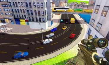 Real sniper traffic shooter 3D截图2