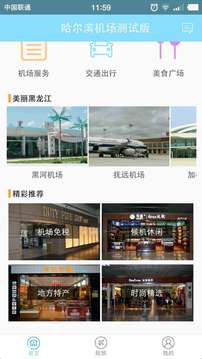 哈尔滨太平国际机场截图