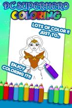 Superheroes Girls Coloring Game截图2