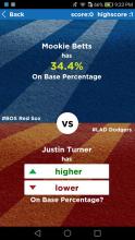 Baseball Trivia : Higher or Lower Game Edition截图4