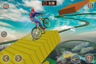 Impossible Superhero Hill Climb BMX Stunt Racing截图4