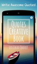 Creative Quotes Maker Book - Quotes Creator App截图1