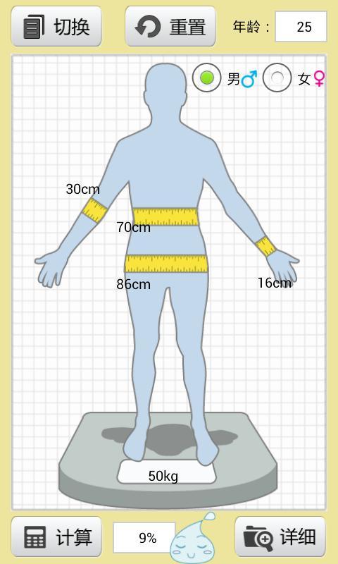 脂肪含量计算器截图3