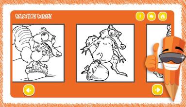 Ice Age Coloring Book截图3