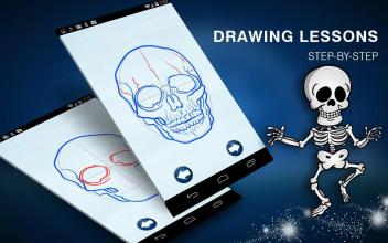 How to Draw Creepy Skeletons and Skulls截图3