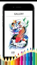 Koi Coloring Book - For Adult截图2