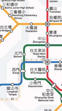 台北地铁路线图截图