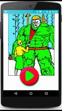 coloring incredible superhero coloring pages截图1