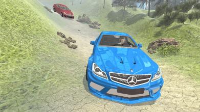 Offroad Car Drift Simulator: C63 AMG Driving截图4