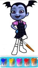 Vampirina Coloring Book Pages: Vee Coloring Game截图3