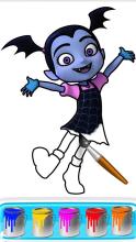 Vampirina Coloring Book Pages: Vee Coloring Game截图1