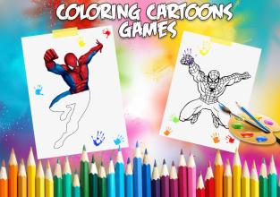 Spider Coloring SuperHero Page截图2