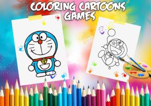 * Superhero Nobita Coloring Doraemon Pages截图1