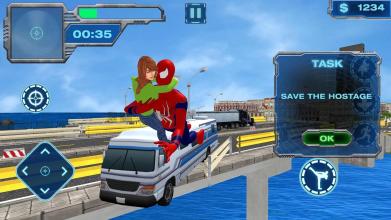 Flying Iron Spider - Rope Superhero截图3