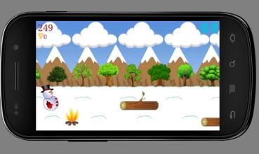 SNOWMAN RACE GAME - FREE截图2