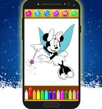 How To Color Minnie Mouse -Christmas With Mickey截图4