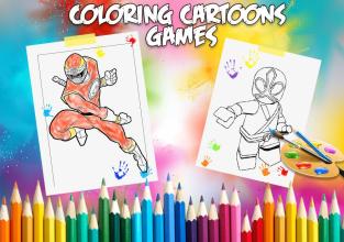 * Superhero Coloring Power of Rangers Free截图2