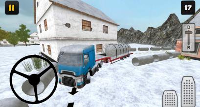 Winter Farm Truck 3D: Silo Transport截图1