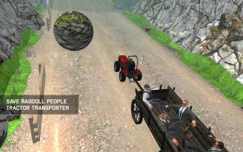 Save Ragdoll People Tractor Transporter截图3