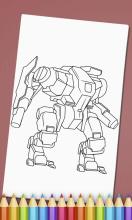 Robots Coloring Book for Boys截图3