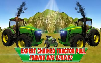 Expert Chained Tractor Pull : Towing Bus Service截图5