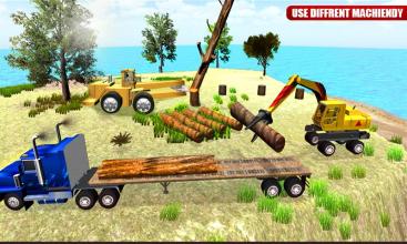 Wood Cargo Truck Timber Simulator截图2