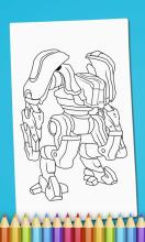 Robots Coloring Book for Boys截图5