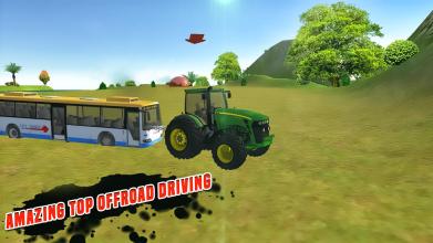 Expert Chained Tractor Pull : Towing Bus Service截图3