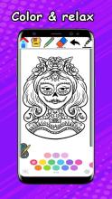 Sugar Skulls Coloring Book - Colorfil Mandala 2018截图2