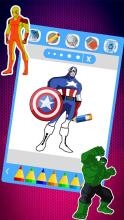 Super Hero Coloring Book Pages截图5