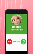 Barbie princess Fashion Doll Call Simulator截图1