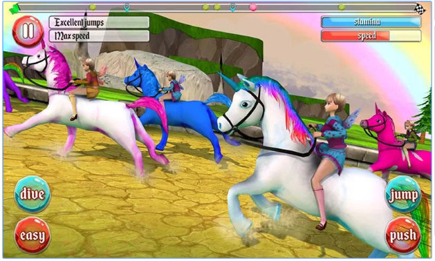 Ultimate Unicorn Dash 3D截图1