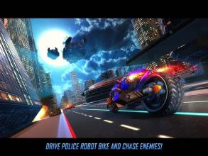 US Police Transform Robot Bike Cop - Robot Game截图4