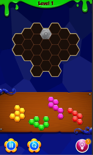 Snake Hexagon Puzzle截图1