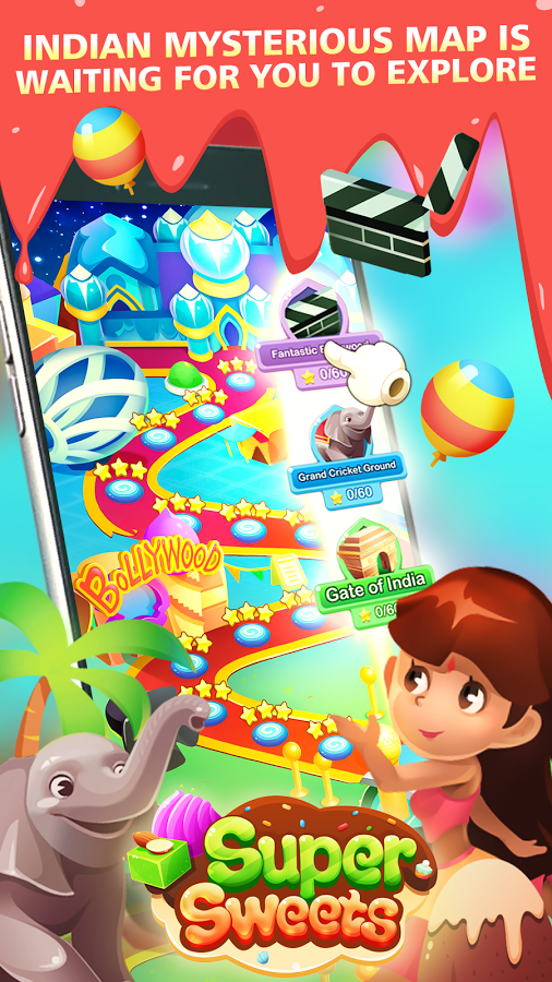 Super Sweets-Indian Match 3 Game截图2