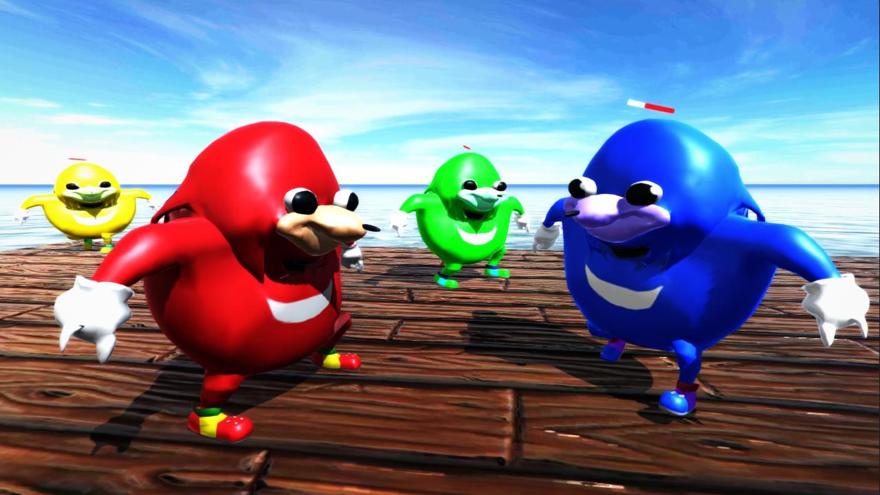 VRCHAT Ugandan Knuckles - Gang Fights截图5