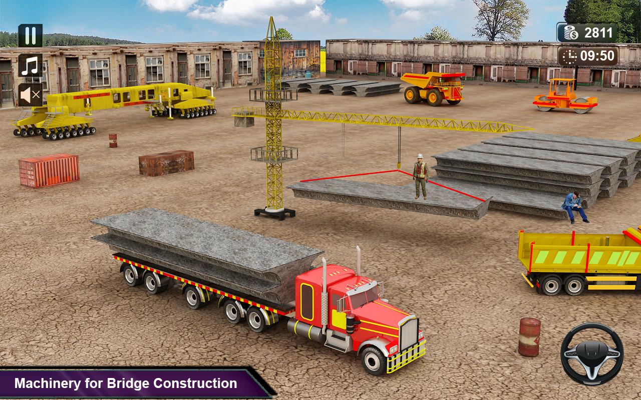 桥 施工 3 Real Bridge Builder Construction 3d 建设者 模拟器截图5