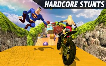 Super Heroes Bike Stunts Mania截图1