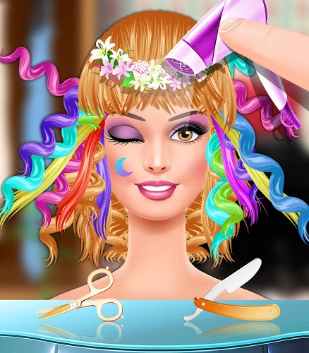 Fashion Girls Hair Salon Game截图5