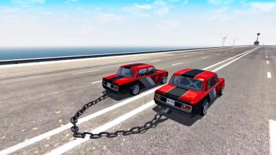 Chained Cars Speed Racing - Chain Break Driving截图4