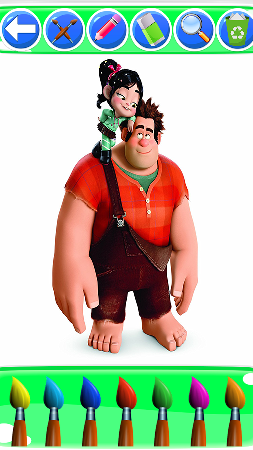 coloring wreck it ralph fans截图5