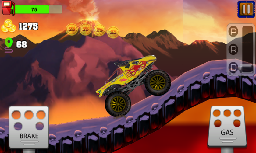 Blaze Truck Monster Machines Climb Race截图3