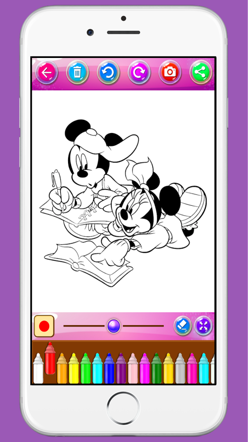 Mickey and Minnie Mouse Coloring Game For Children截图1