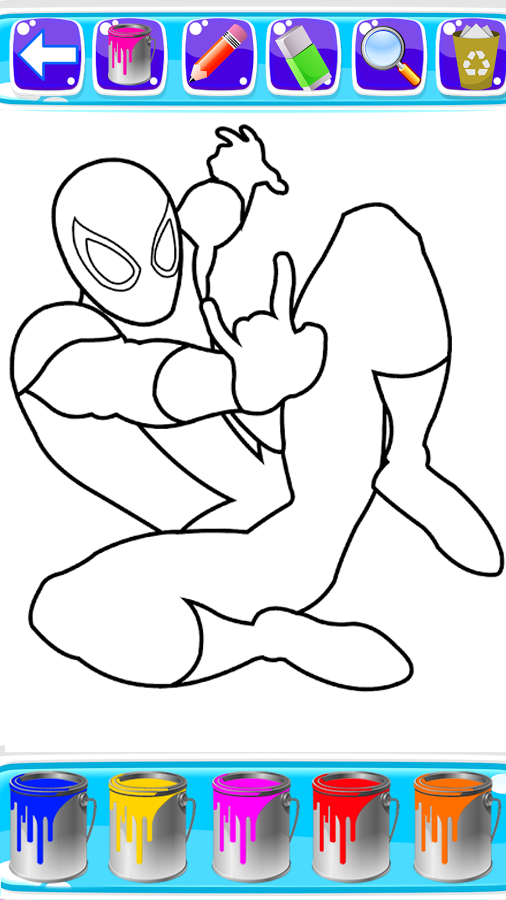 amazing spider coloring man of super heroes截图4