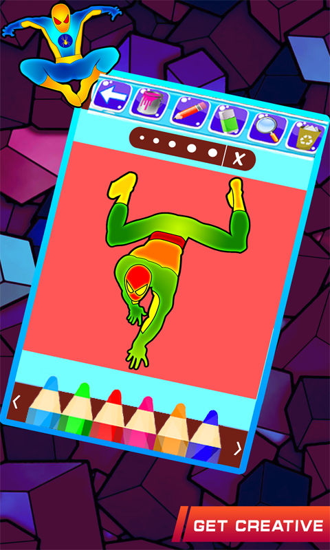 amazing spider coloring man of super heroes截图3