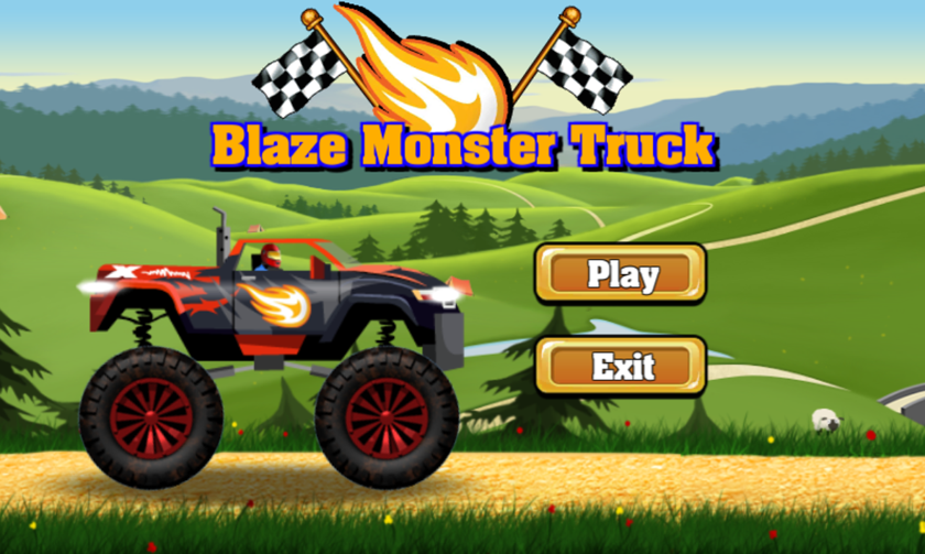 Blaze Truck Monster Machines Climb Race截图2