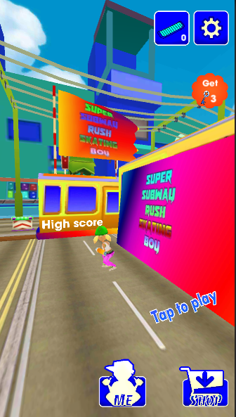 Super Subway Rush Skating Boy截图1