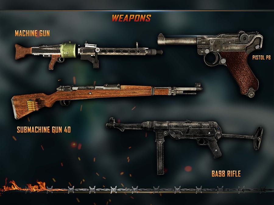 WW2 Survival War Prisoner : FPS Shooting Game截图4