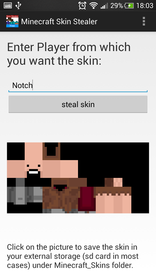minecraft skin stealer pc