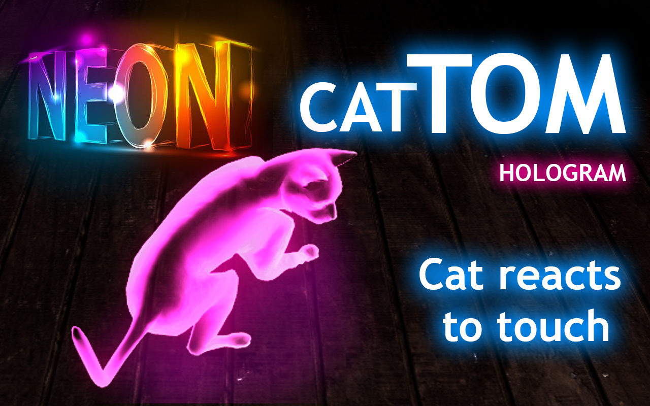 Neon Cat Tom Hologram截图4